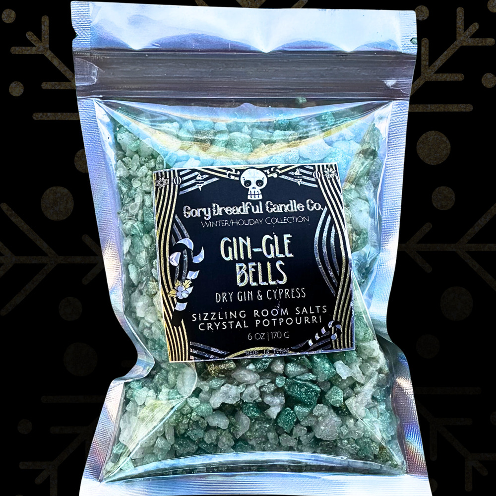 Gin-gle Bells Sizzling Room Salt Crystal Potpourri: Dry Gin & Cypress Scent - Picture 6 of 9
